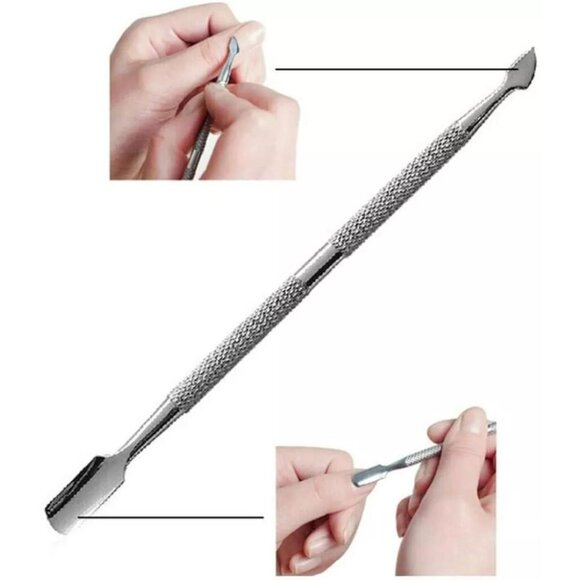 Stainless Steel Nail Cuticle Pusher Scraper Remover Manicure Pedicure Arts Tool - Picture 2 of 5